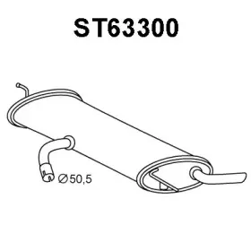 Глушитель выхлопных газов конечный VENEPORTE купить