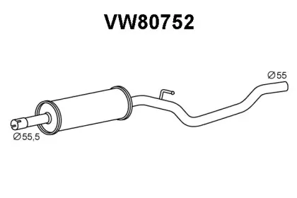 Предглушитель выхлопных газов VENEPORTE купить