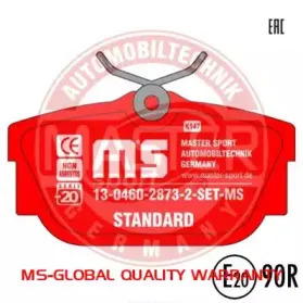 Комплект тормозных колодок, дисковый тормоз MASTER-SPORT купить