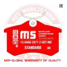 Комплект тормозных колодок, дисковый тормоз MASTER-SPORT купить