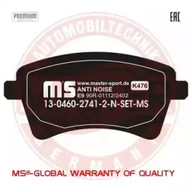 Комплект тормозных колодок, дисковый тормоз MASTER-SPORT купить