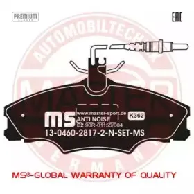 Комплект тормозных колодок, дисковый тормоз MASTER-SPORT купить