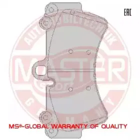 Комплект тормозных колодок, дисковый тормоз MASTER-SPORT купить