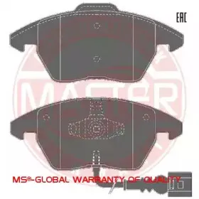 Комплект тормозных колодок, дисковый тормоз MASTER-SPORT купить
