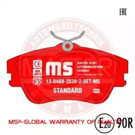 Комплект тормозных колодок, дисковый тормоз MASTER-SPORT купить