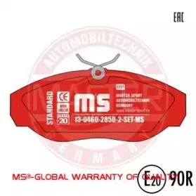 Комплект тормозных колодок, дисковый тормоз MASTER-SPORT купить