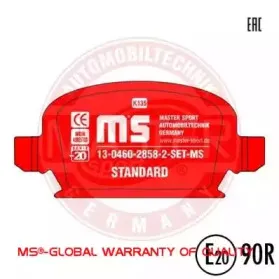 Комплект тормозных колодок, дисковый тормоз MASTER-SPORT купить