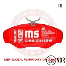 Комплект тормозных колодок, дисковый тормоз MASTER-SPORT купить