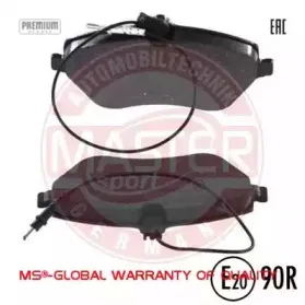 Комплект тормозных колодок, дисковый тормоз MASTER-SPORT купить