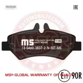 Комплект тормозных колодок, дисковый тормоз MASTER-SPORT купить