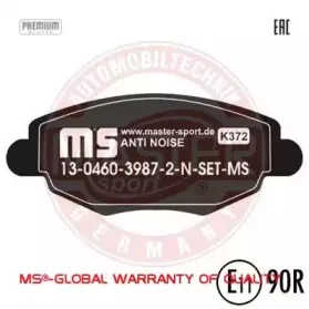 Комплект тормозных колодок, дисковый тормоз MASTER-SPORT купить
