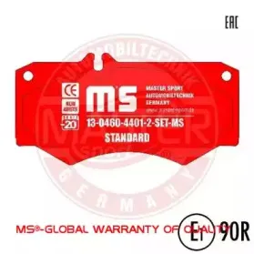 Комплект тормозных колодок, дисковый тормоз MASTER-SPORT купить