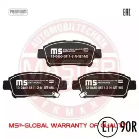 Комплект тормозных колодок, дисковый тормоз MASTER-SPORT купить