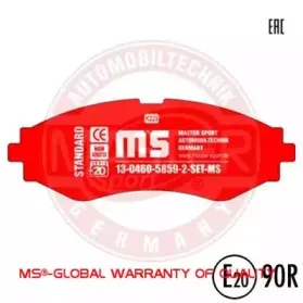 Комплект тормозных колодок, дисковый тормоз MASTER-SPORT купить