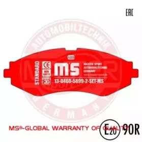 Комплект тормозных колодок, дисковый тормоз MASTER-SPORT купить