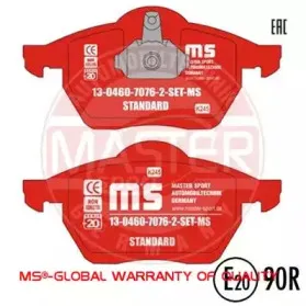 Комплект тормозных колодок, дисковый тормоз MASTER-SPORT купить