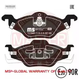 Комплект тормозных колодок, дисковый тормоз MASTER-SPORT купить