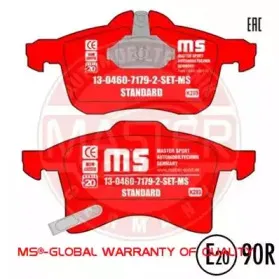 Комплект тормозных колодок, дисковый тормоз MASTER-SPORT купить