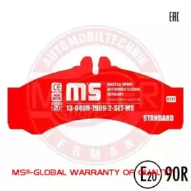 Комплект тормозных колодок, дисковый тормоз MASTER-SPORT купить