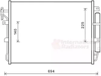 Конденсатор, кондиционер VAN WEZEL купить