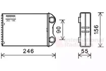 Теплообменник, отопление салона VAN WEZEL купить