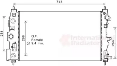 Радиатор, охлаждение двигателя VAN WEZEL купить