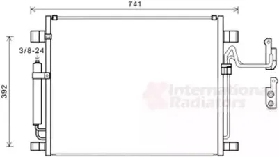 Конденсатор, кондиционер VAN WEZEL купить