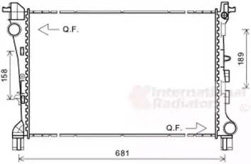 Радиатор, охлаждение двигателя VAN WEZEL купить