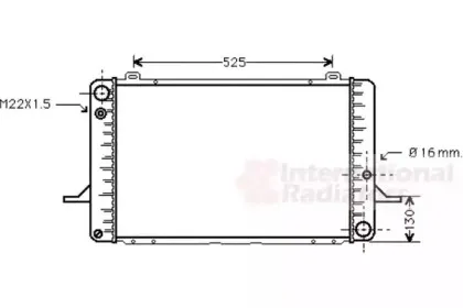 Радиатор, охлаждение двигателя VAN WEZEL купить