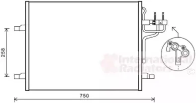 Конденсатор, кондиционер VAN WEZEL купить
