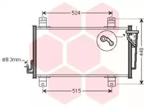 Конденсатор, кондиционер VAN WEZEL купить