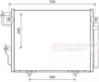 Конденсатор, кондиционер VAN WEZEL купить