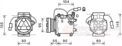 Компрессор, кондиционер VAN WEZEL купить