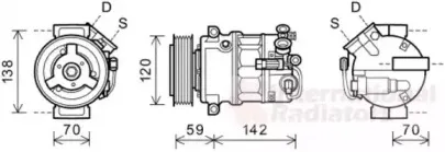 Компрессор, кондиционер VAN WEZEL купить