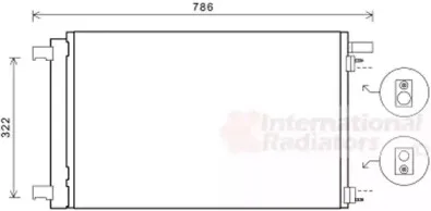 Конденсатор, кондиционер VAN WEZEL купить