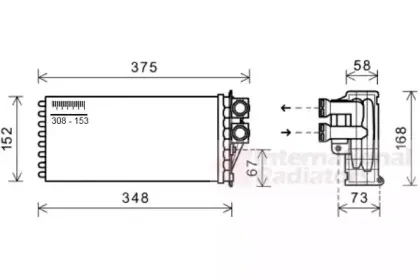 Теплообменник, отопление салона VAN WEZEL купить