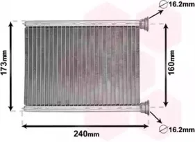 Теплообменник, отопление салона VAN WEZEL купить
