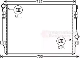 Радиатор, охлаждение двигателя VAN WEZEL купить