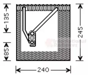 Испаритель, кондиционер VAN WEZEL купить