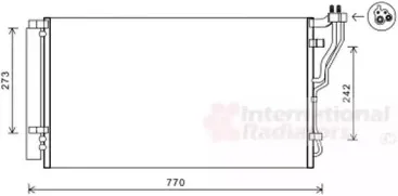 Конденсатор, кондиционер VAN WEZEL купить