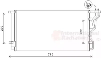 Конденсатор, кондиционер VAN WEZEL купить