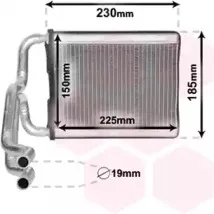 Теплообменник, отопление салона VAN WEZEL купить