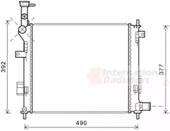 Радиатор, охлаждение двигателя VAN WEZEL купить