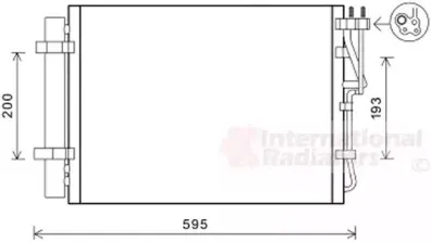 Конденсатор, кондиционер VAN WEZEL купить