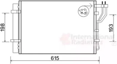 Конденсатор, кондиционер VAN WEZEL купить