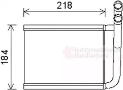 Теплообменник, отопление салона VAN WEZEL купить