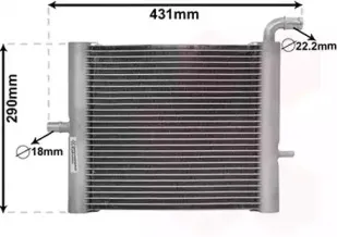Радиатор, охлаждение двигателя VAN WEZEL купить