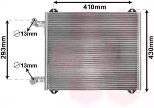Конденсатор, кондиционер VAN WEZEL купить