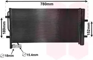 Конденсатор, кондиционер VAN WEZEL купить