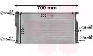 Радиатор, охлаждение двигателя VAN WEZEL купить